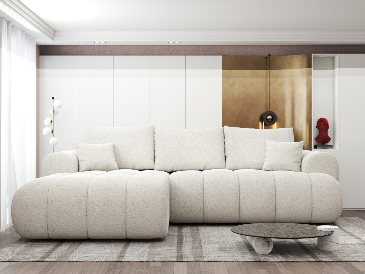 Colțar extensibil dumonde Milano Lounge Monte Bej 255x190 cm