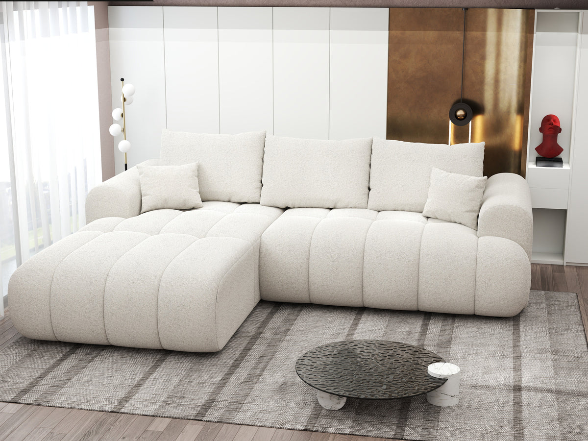 Colțar extensibil dumonde Milano Lounge Monte Bej 255x190 cm