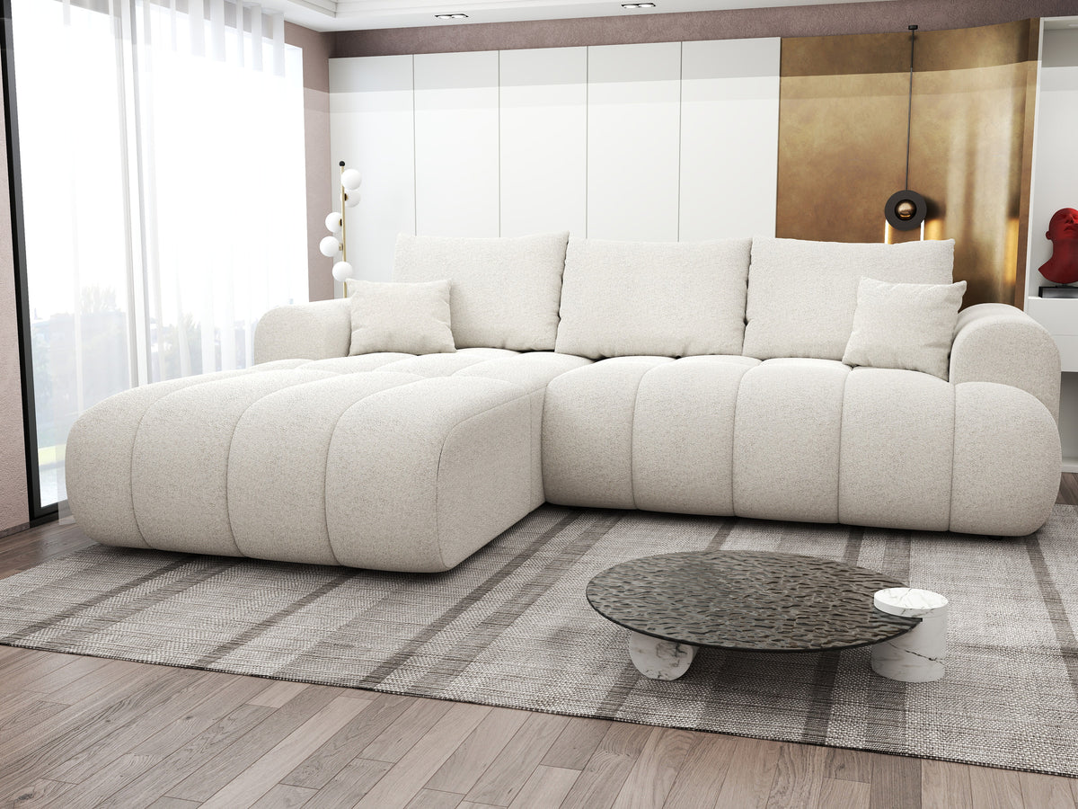 Colțar extensibil dumonde Milano Lounge Monte Bej 255x190 cm