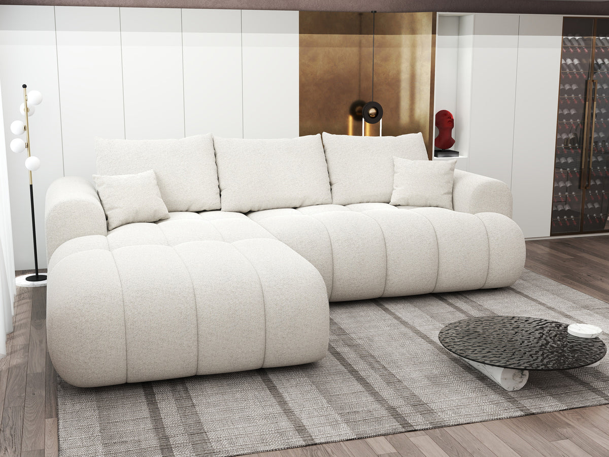 Colțar extensibil dumonde Milano Lounge Monte Bej 255x190 cm