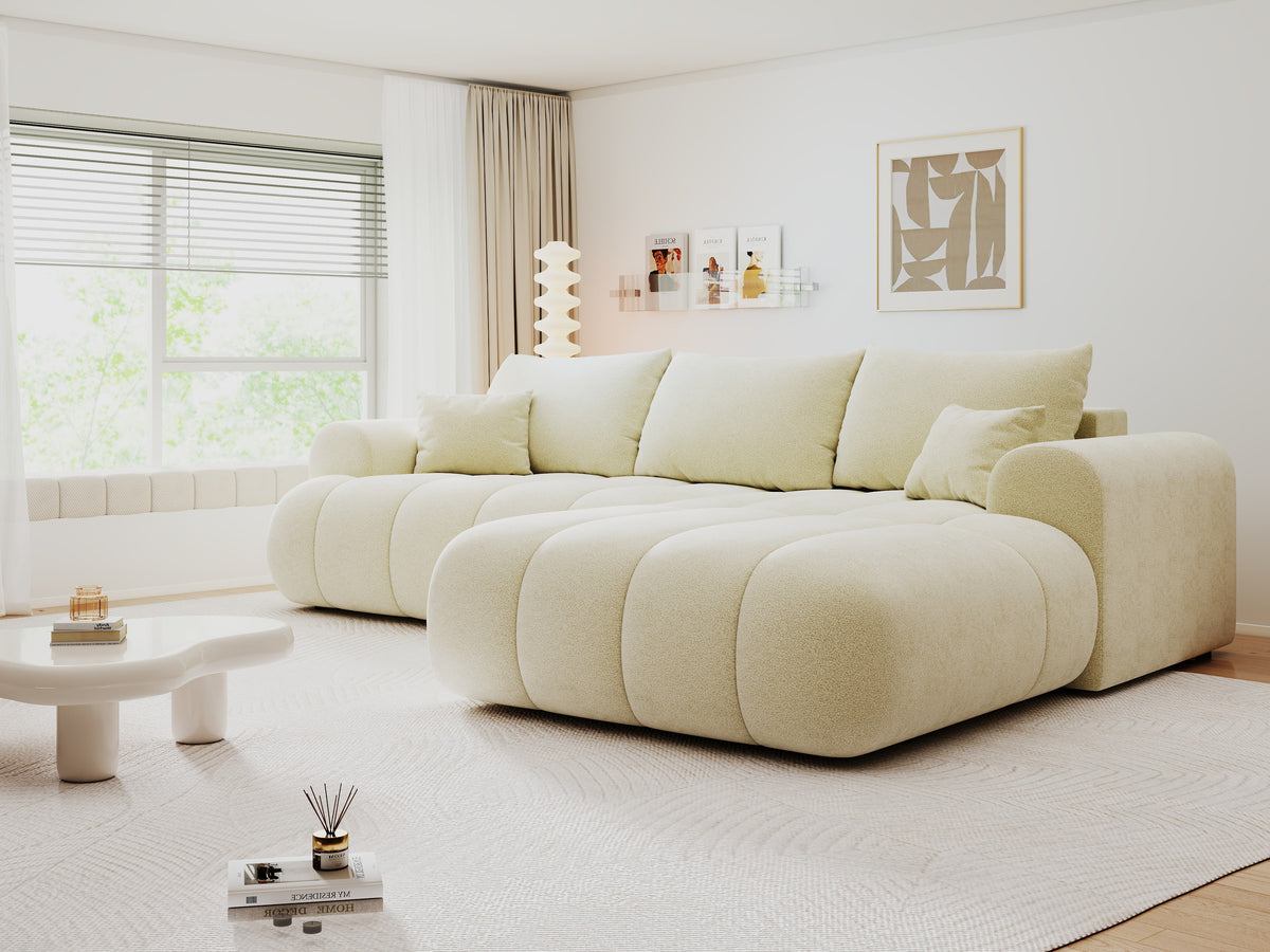 Colțar extensibil dumonde Milano Lounge Quelle Ivory II 255x190 cm