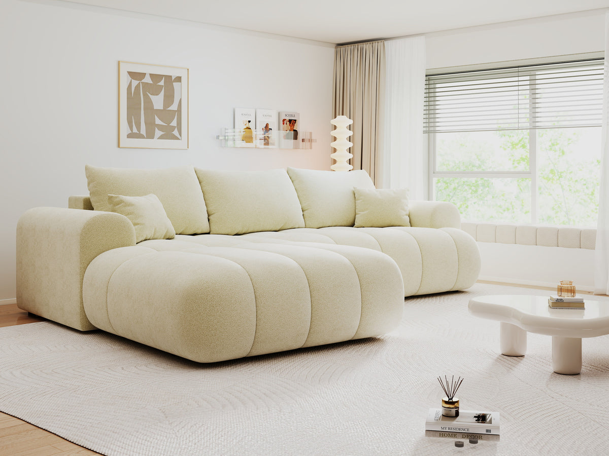 Colțar extensibil dumonde Milano Lounge Quelle Ivory 255x190 cm