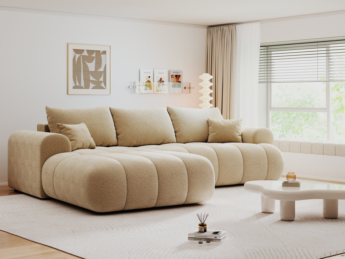 Colțar extensibil dumonde Milano Lounge Quelle Antelope 255x190 cm