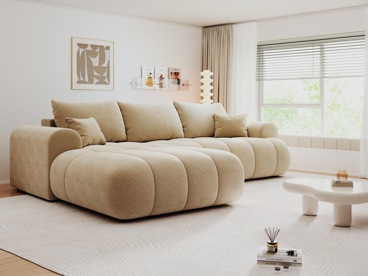 Colțar extensibil dumonde Milano Lounge Quelle Antelope 255x190 cm