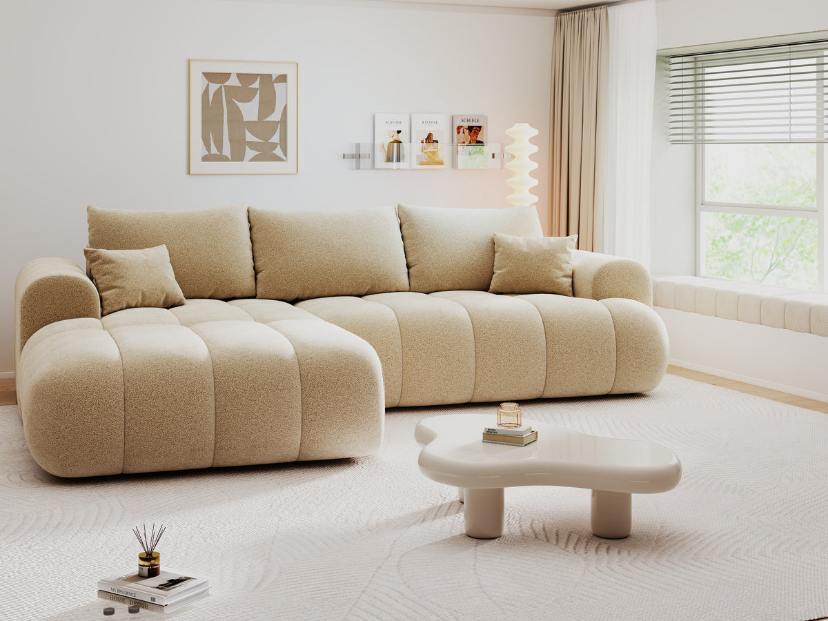 Colțar extensibil dumonde Milano Lounge Quelle Antelope 255x190 cm