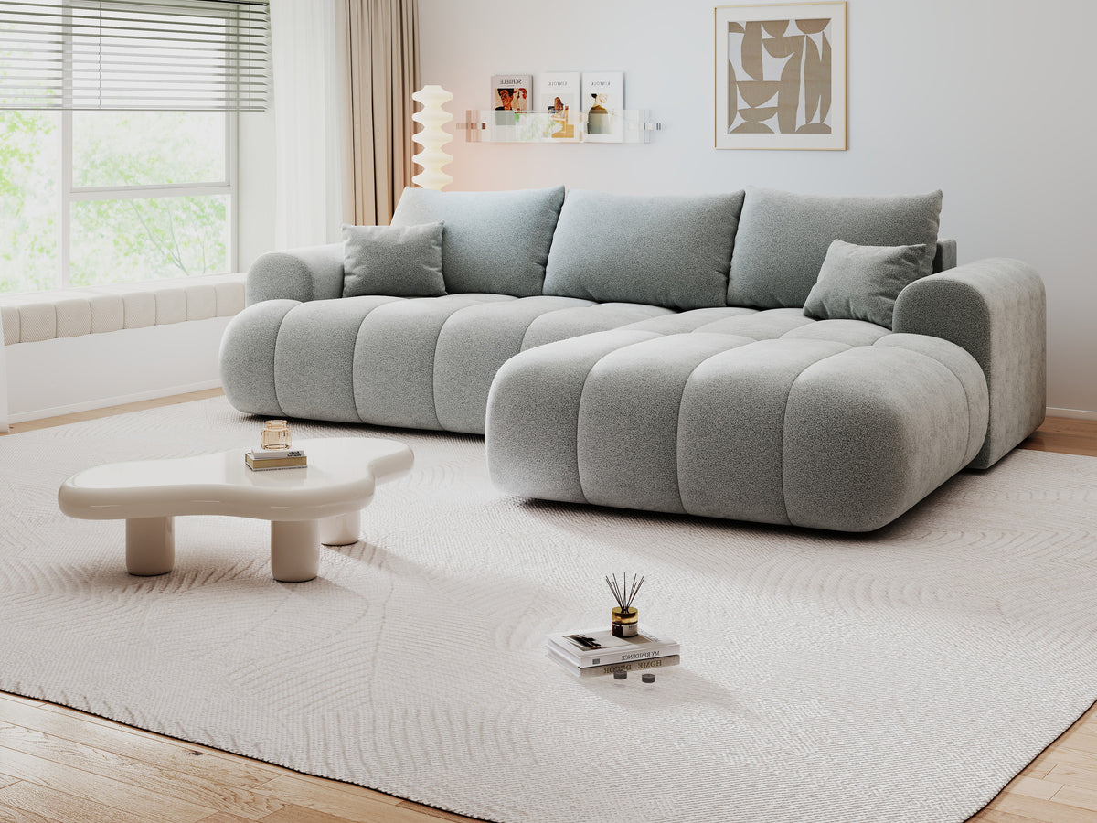 Colțar extensibil dumonde Milano Lounge Quelle Gri II 255x190 cm