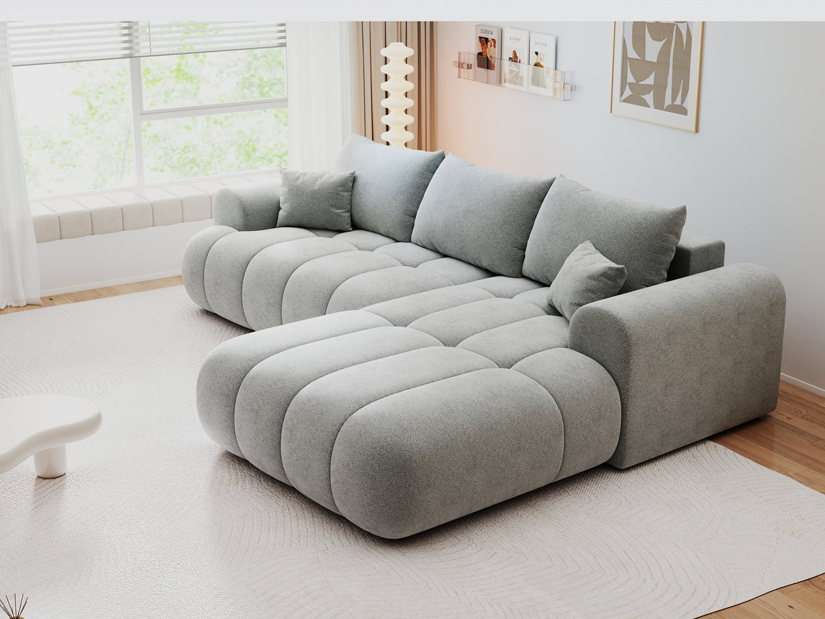 Colțar extensibil dumonde Milano Lounge Quelle Gri II 255x190 cm