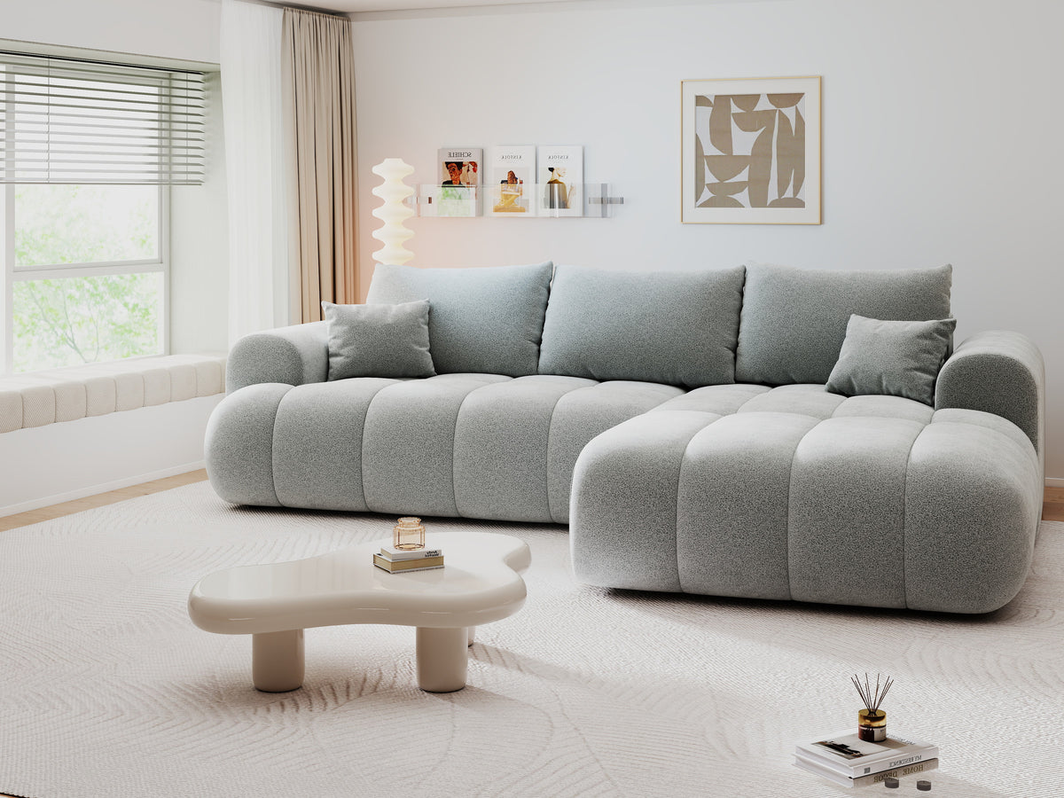 Colțar extensibil dumonde Milano Lounge Quelle Gri II 255x190 cm