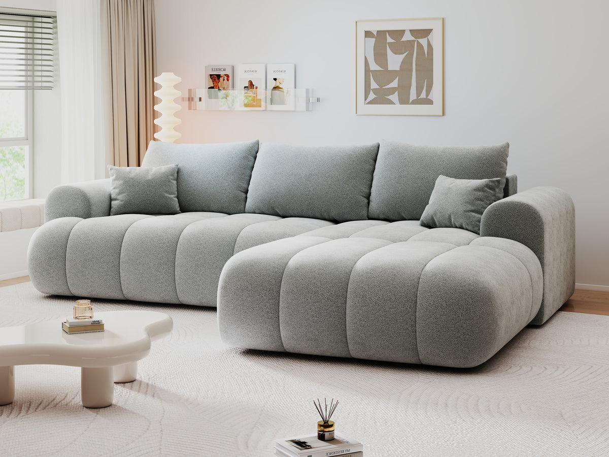 Colțar extensibil dumonde Milano Lounge Quelle Gri II 255x190 cm