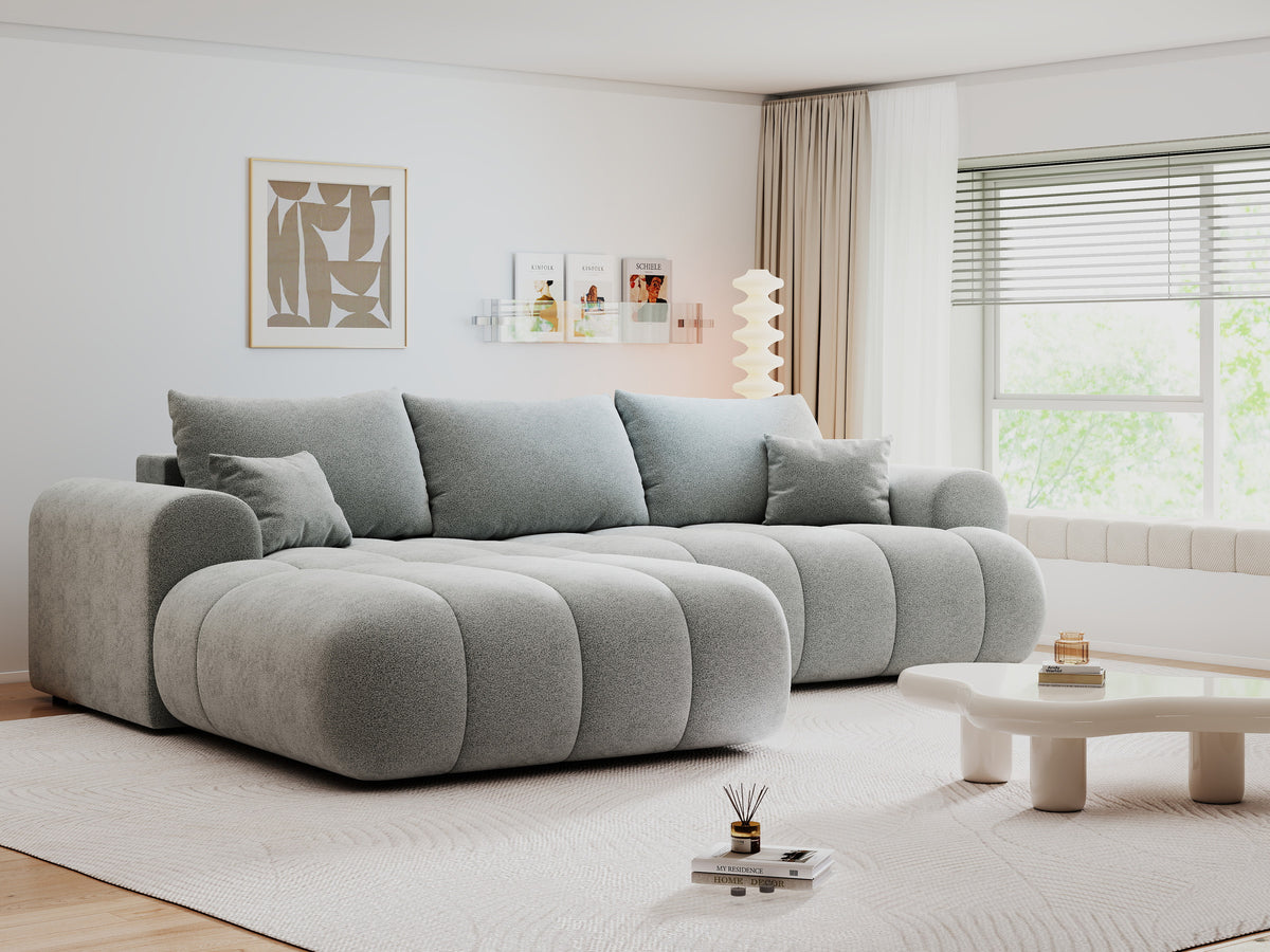 Colțar extensibil dumonde Milano Lounge Quelle Gri 255x190 cm