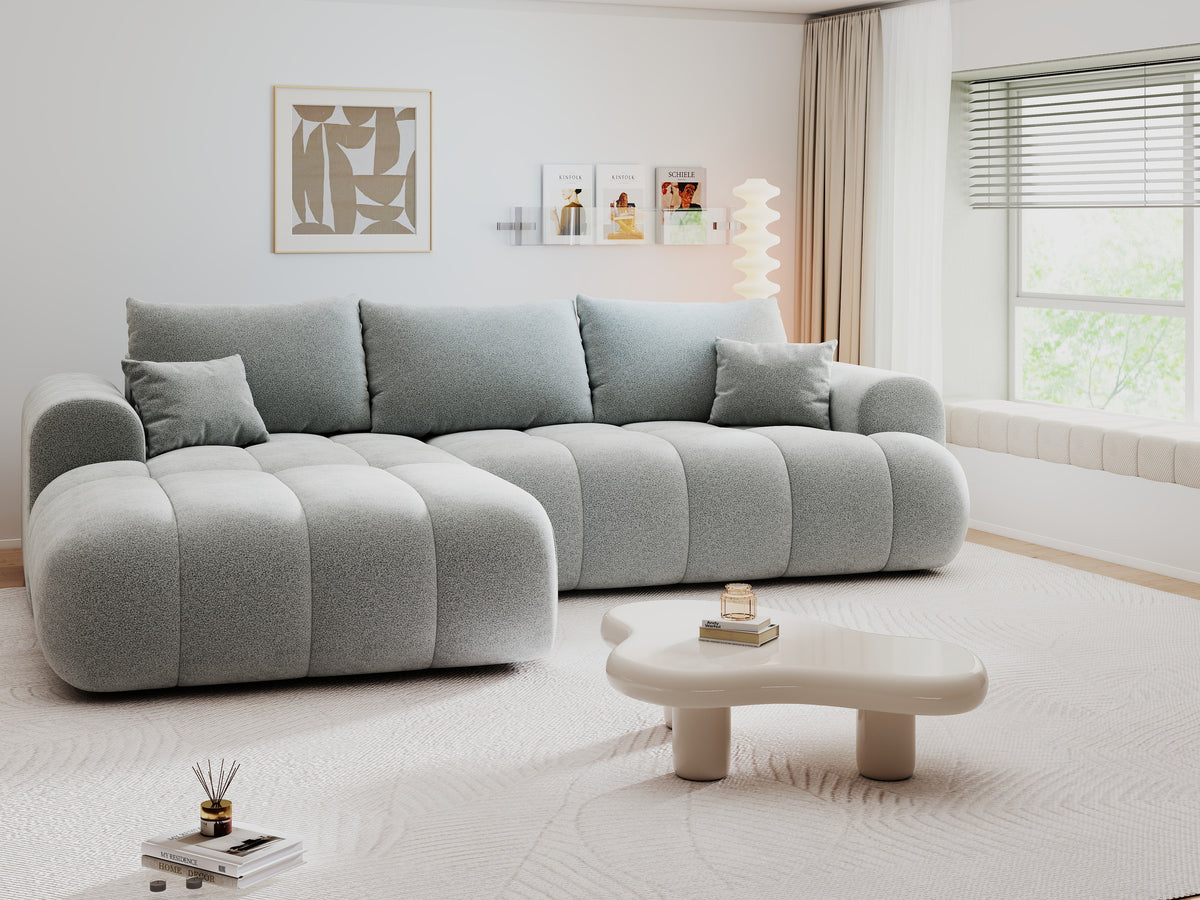 Colțar extensibil dumonde Milano Lounge Quelle Gri 255x190 cm