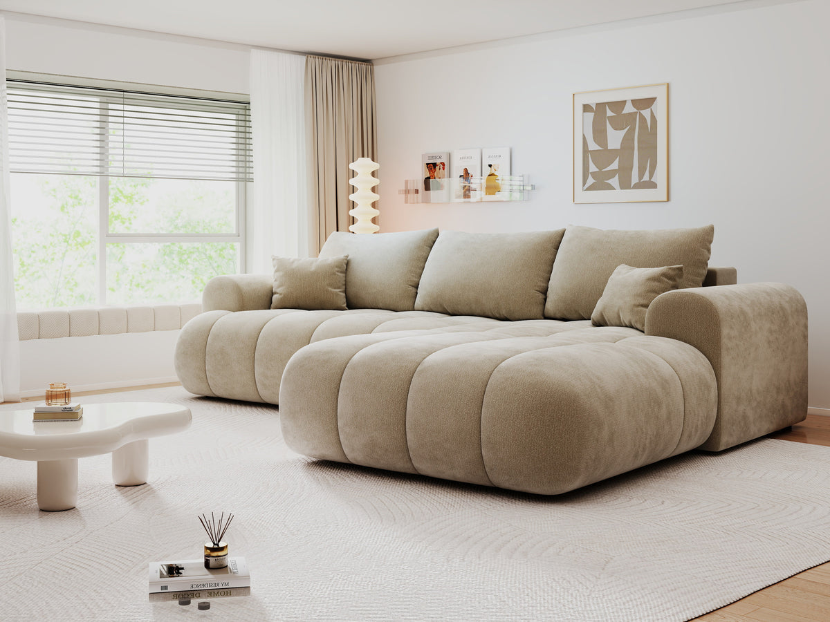 Colțar extensibil dumonde Milano Lounge Vibe Bej II 255x190 cm