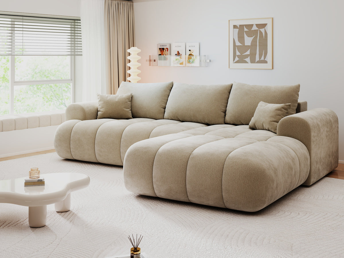 Colțar extensibil dumonde Milano Lounge Vibe Bej II 255x190 cm