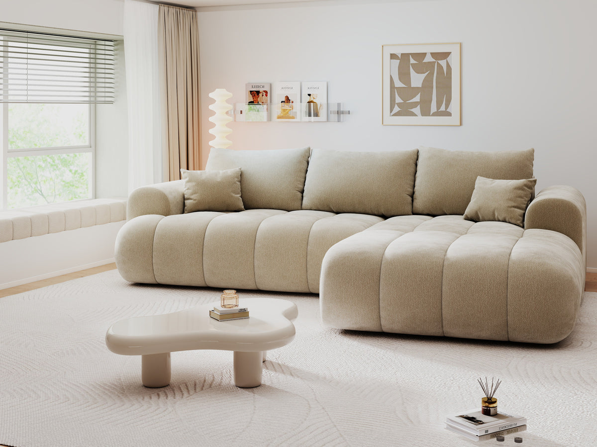 Colțar extensibil dumonde Milano Lounge Vibe Bej II 255x190 cm