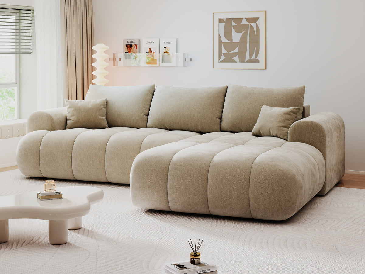 Colțar extensibil dumonde Milano Lounge Vibe Bej II 255x190 cm