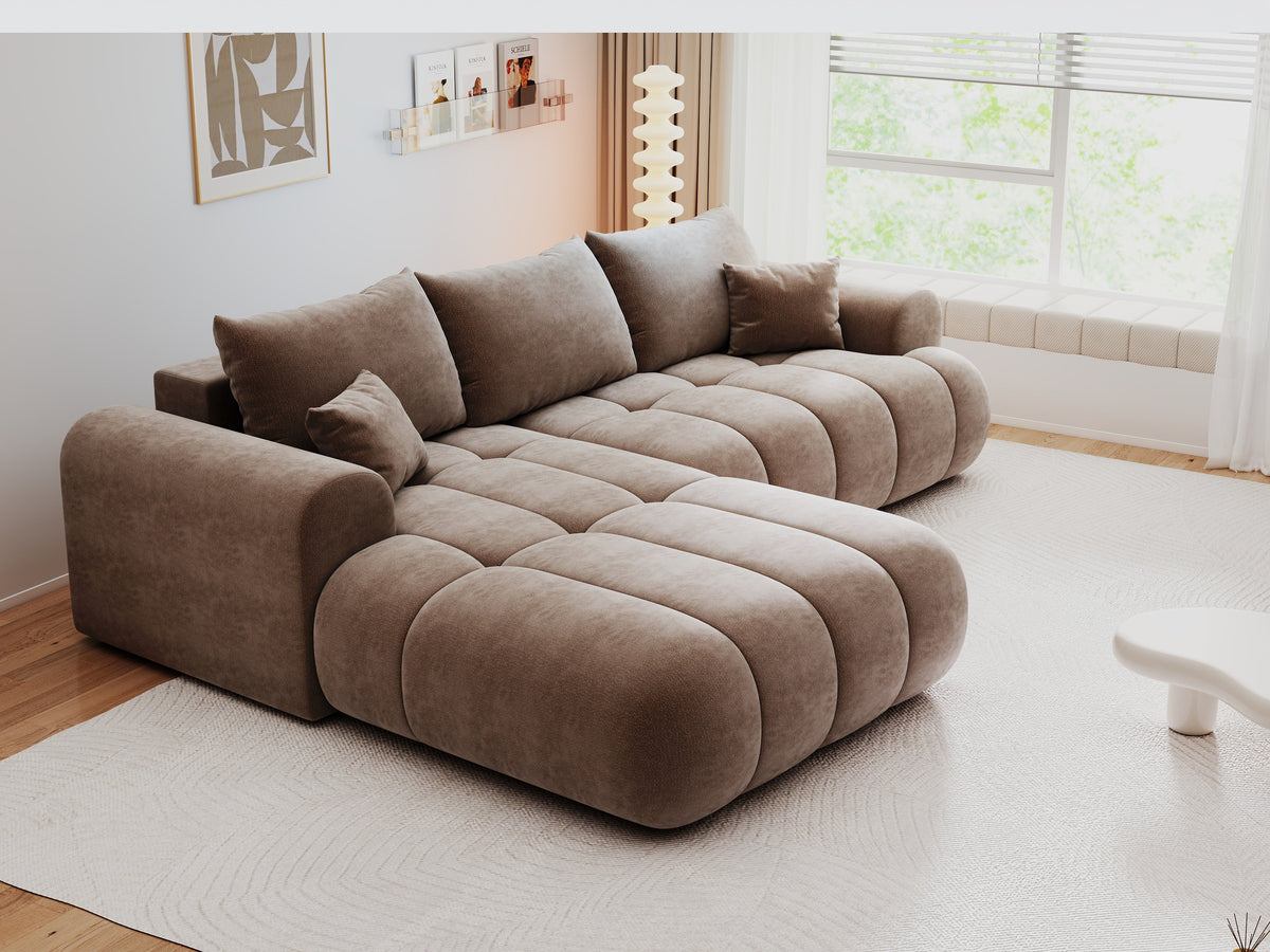 Colțar extensibil dumonde Milano Lounge Vibe Maro 255x190 cm