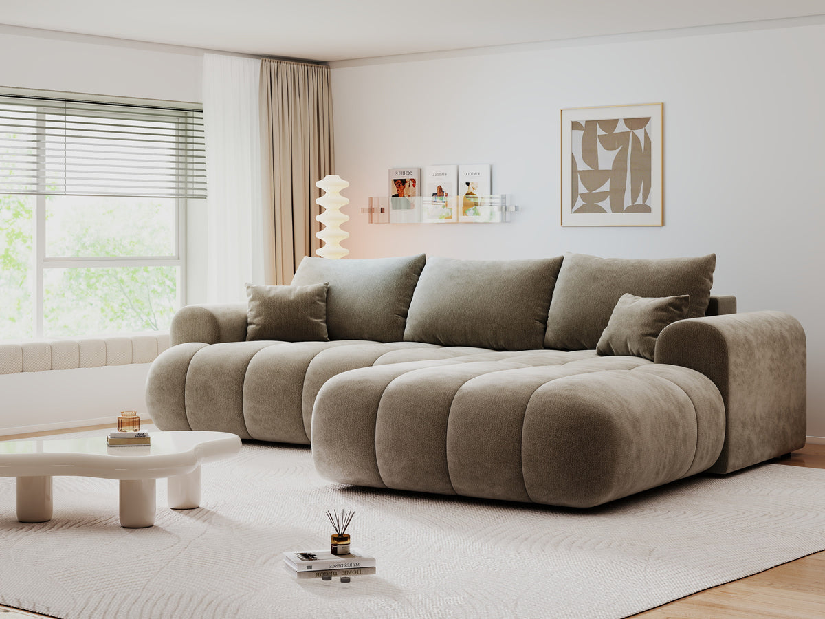 Colțar extensibil dumonde Milano Lounge Vibe Capucino II 255x190 cm