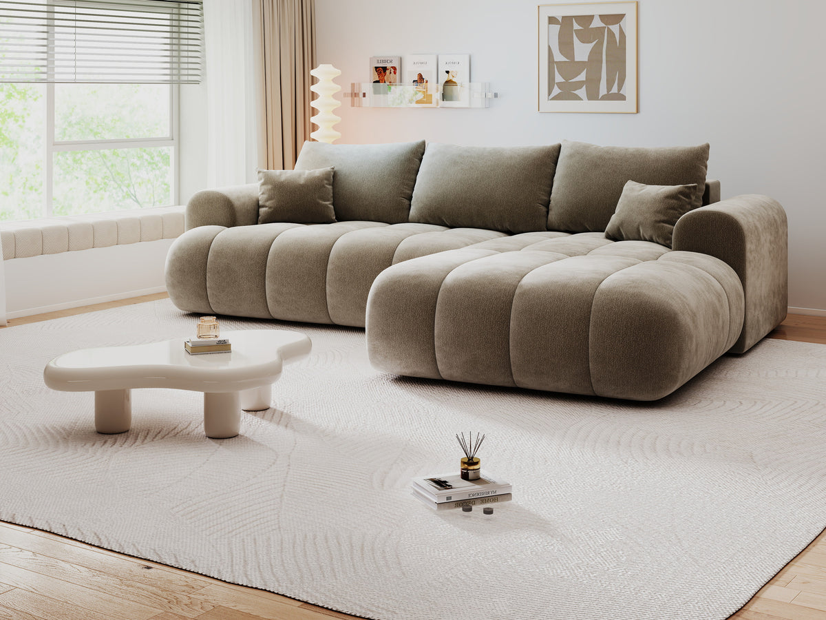 Colțar extensibil dumonde Milano Lounge Vibe Capucino II 255x190 cm