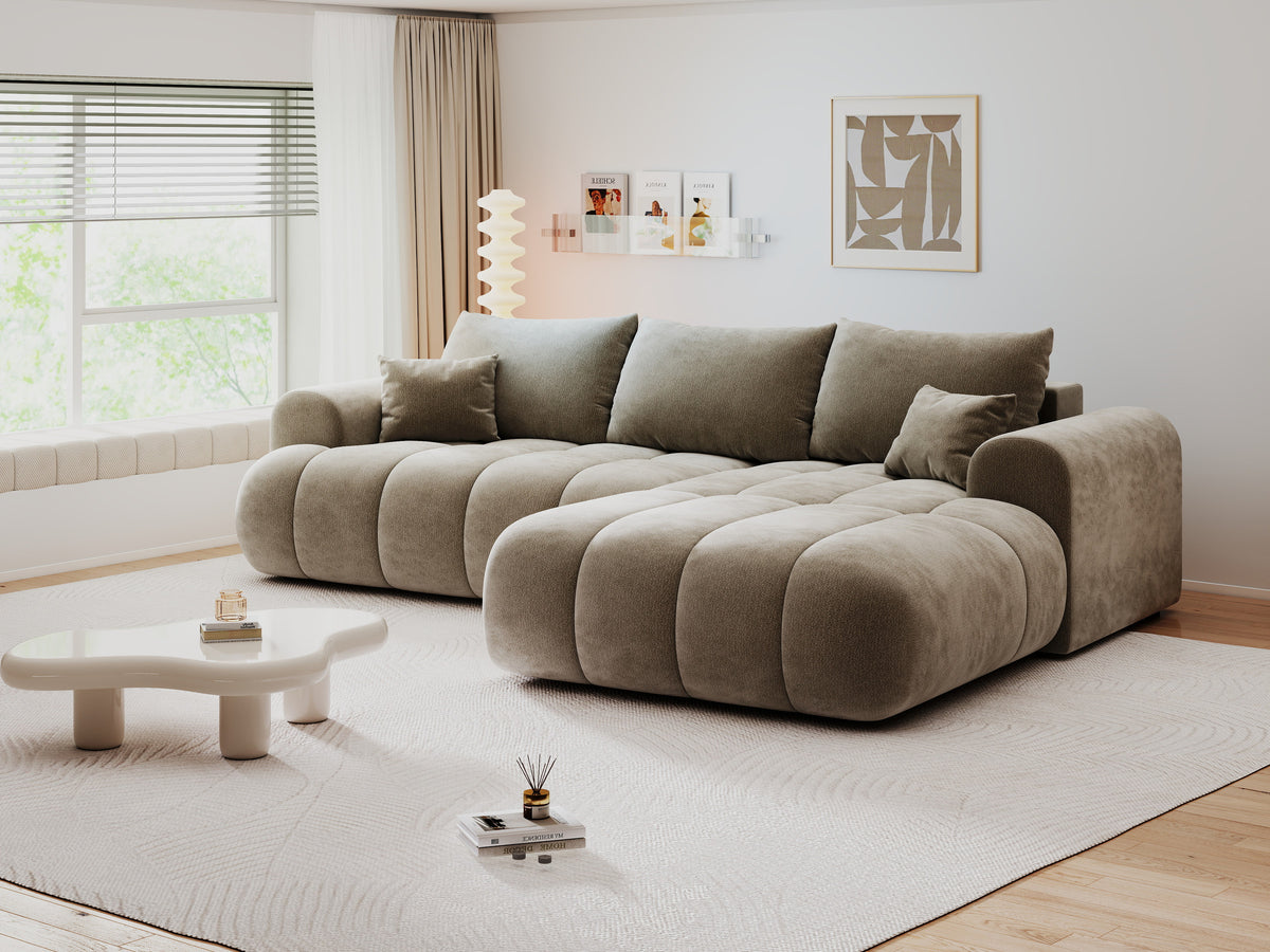 Colțar extensibil dumonde Milano Lounge Vibe Capucino II 255x190 cm