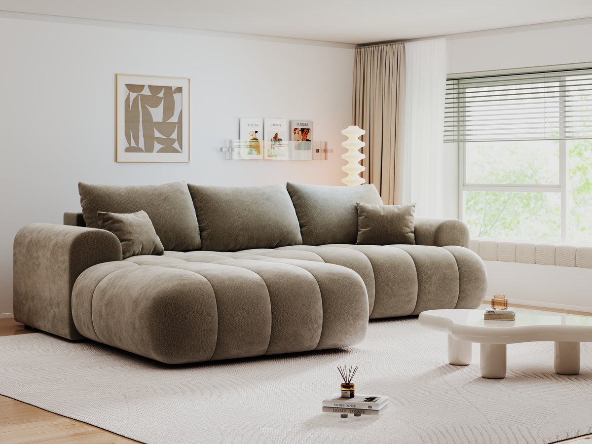 Colțar extensibil dumonde Milano Lounge Vibe Capucino 255x190 cm