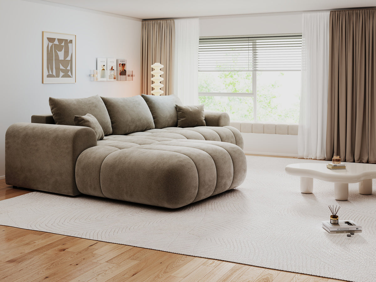 Colțar extensibil dumonde Milano Lounge Vibe Capucino 255x190 cm