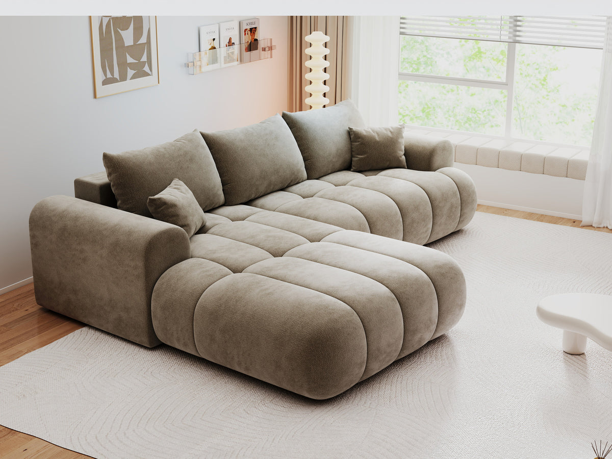 Colțar extensibil dumonde Milano Lounge Vibe Capucino 255x190 cm