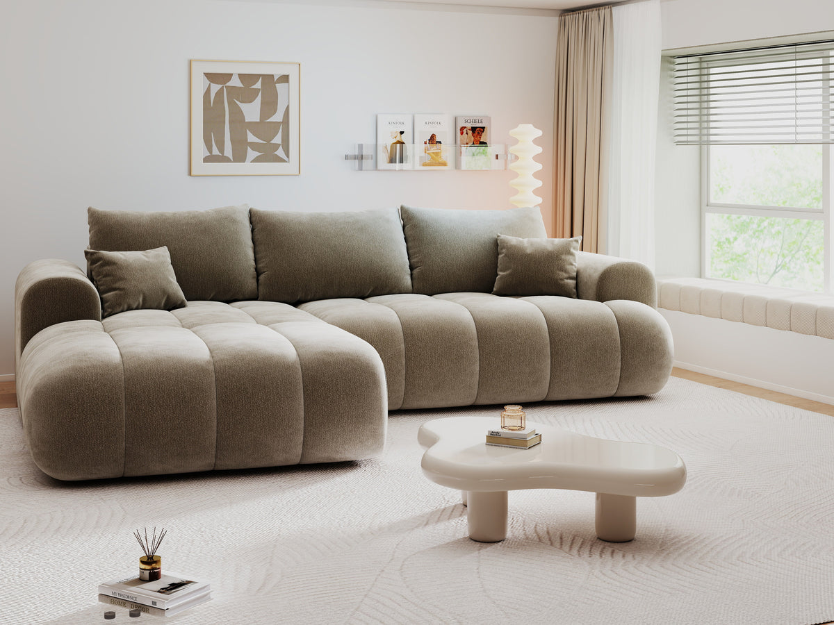 Colțar extensibil dumonde Milano Lounge Vibe Capucino 255x190 cm