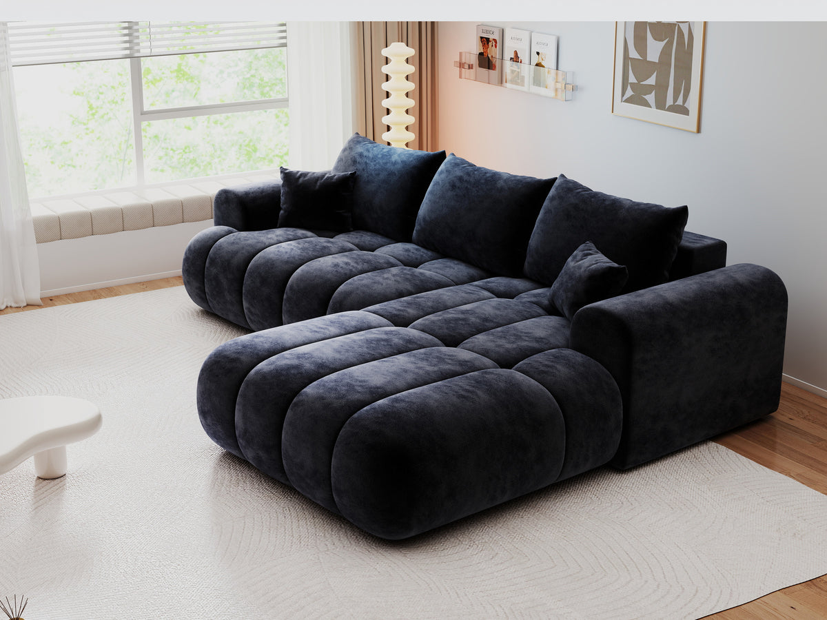 Colțar extensibil dumonde Milano Lounge Vibe Antracit II 255x190 cm