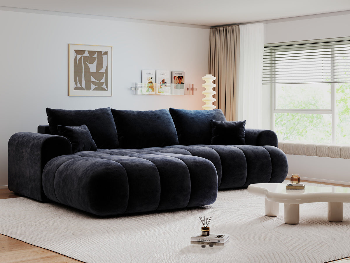 Colțar extensibil dumonde Milano Lounge Vibe Antracit 255x190 cm