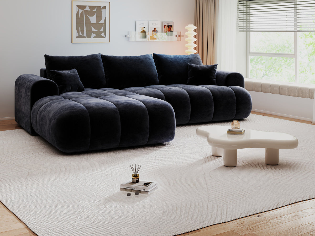 Colțar extensibil dumonde Milano Lounge Vibe Antracit 255x190 cm