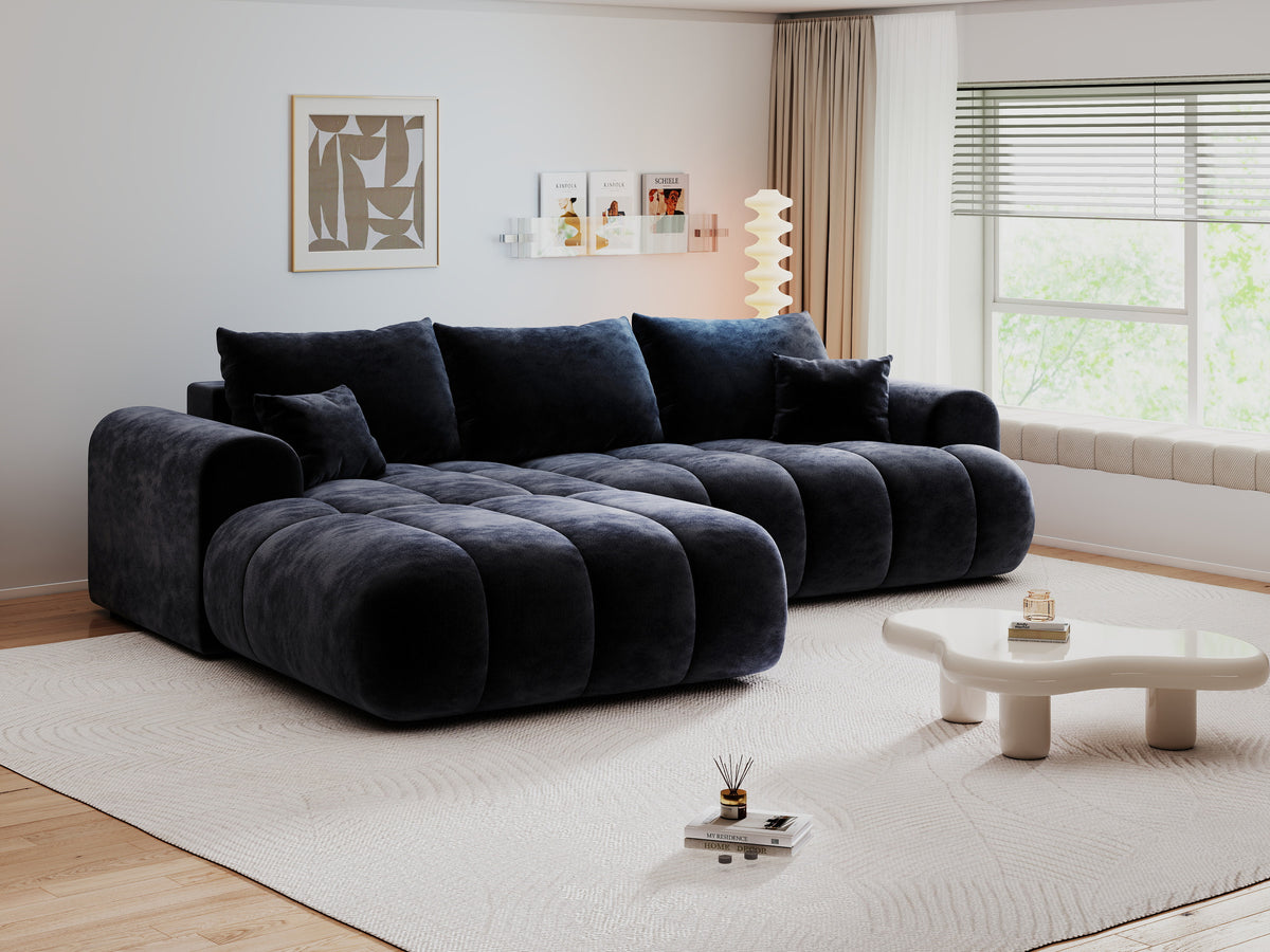Colțar extensibil dumonde Milano Lounge Vibe Antracit 255x190 cm