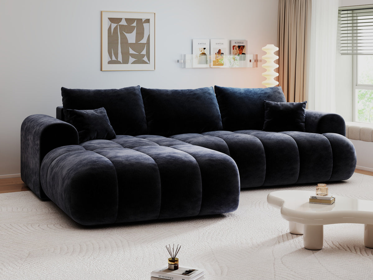 Colțar extensibil dumonde Milano Lounge Vibe Antracit 255x190 cm