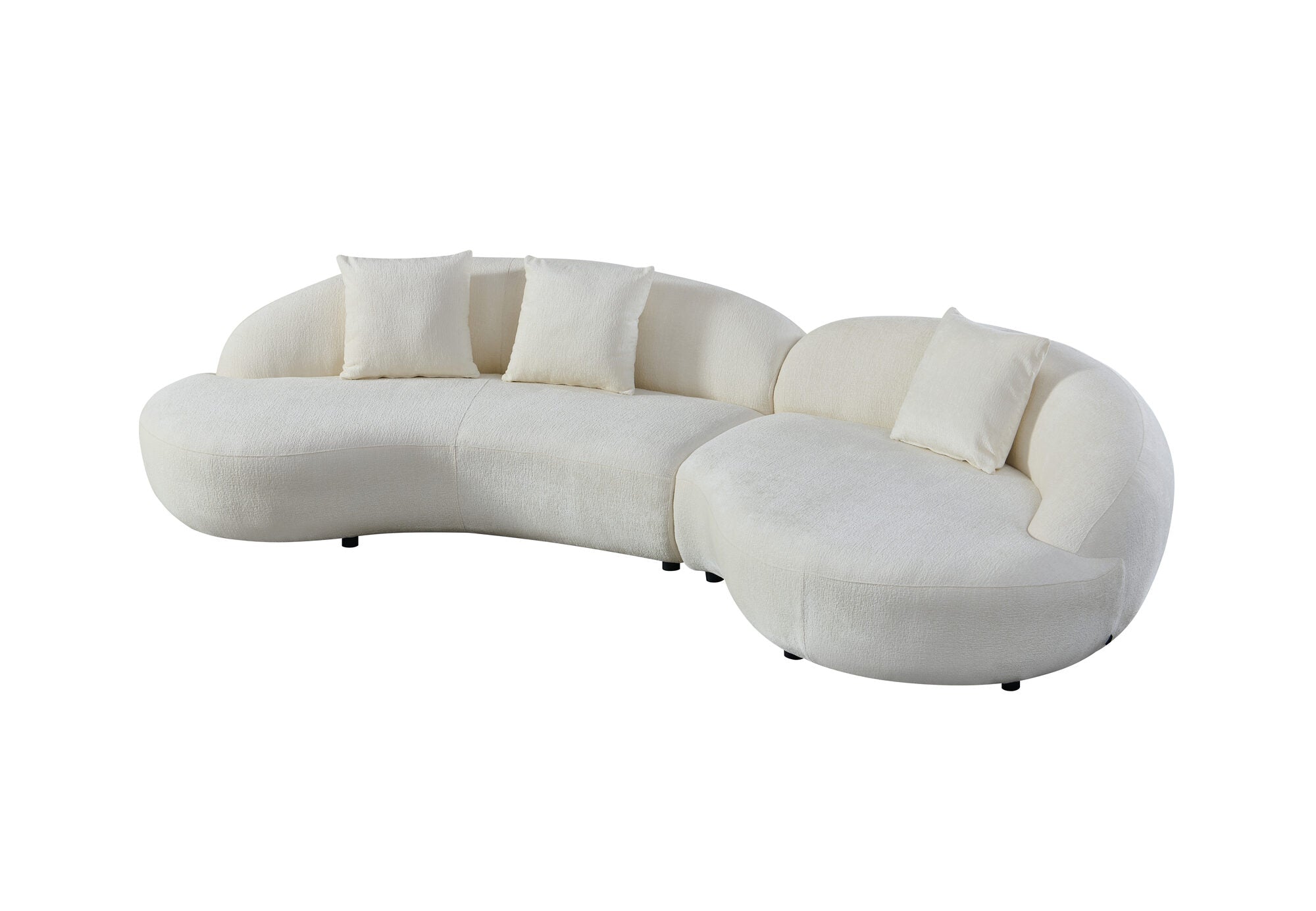 Canapea semirotunda dumonde cu șezut confortabil din spumă HR Esencia 334x150 cm