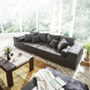 Canapea extensibilă dumonde cu ladă de depozitare si sezut confortabil din spuma high-density, Marbela Madagaskar Grey XXL 295x120 cm
