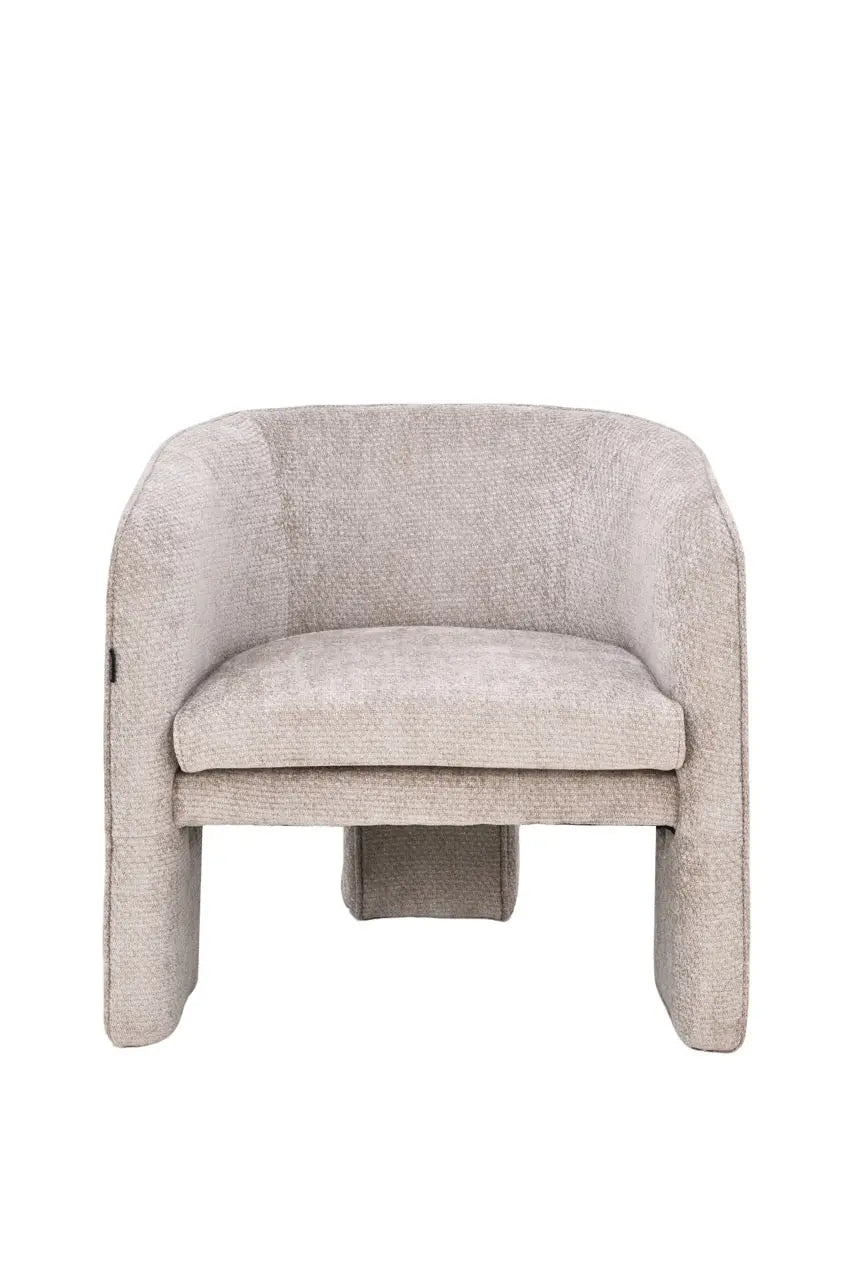 Fotoliu dumonde tapitat Bej modern Sergio 65x78cm ULK