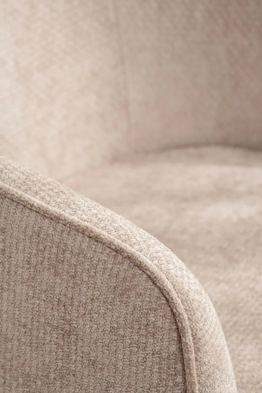 Fotoliu dumonde tapitat Bej modern Sergio 65x78cm ULK