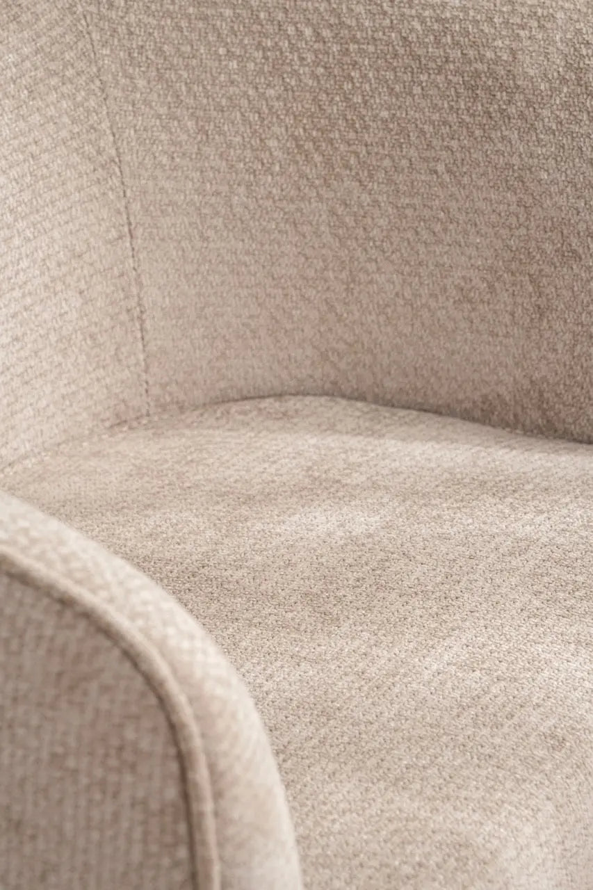 Fotoliu dumonde tapitat Bej modern Sergio 65x78cm ULK