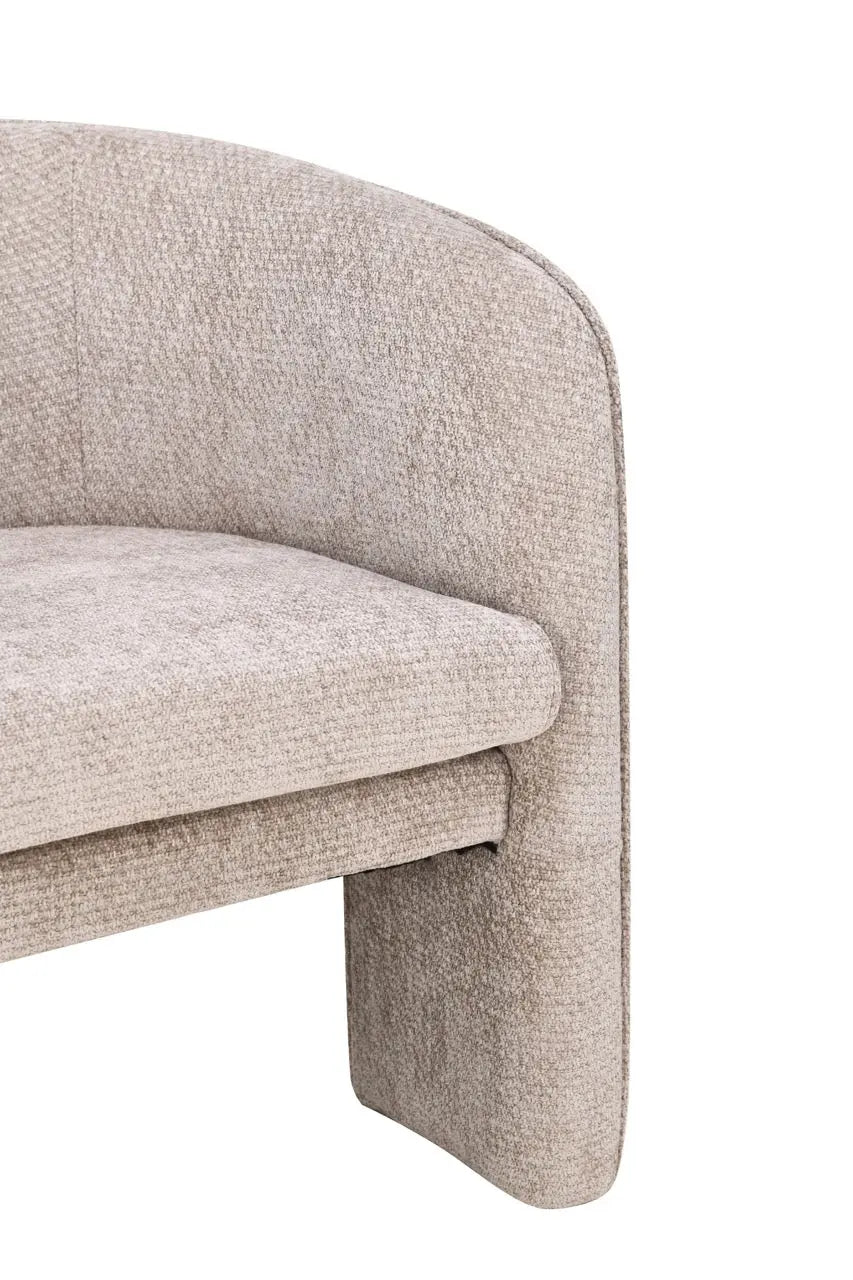 Fotoliu dumonde tapitat Bej modern Sergio 65x78cm ULK