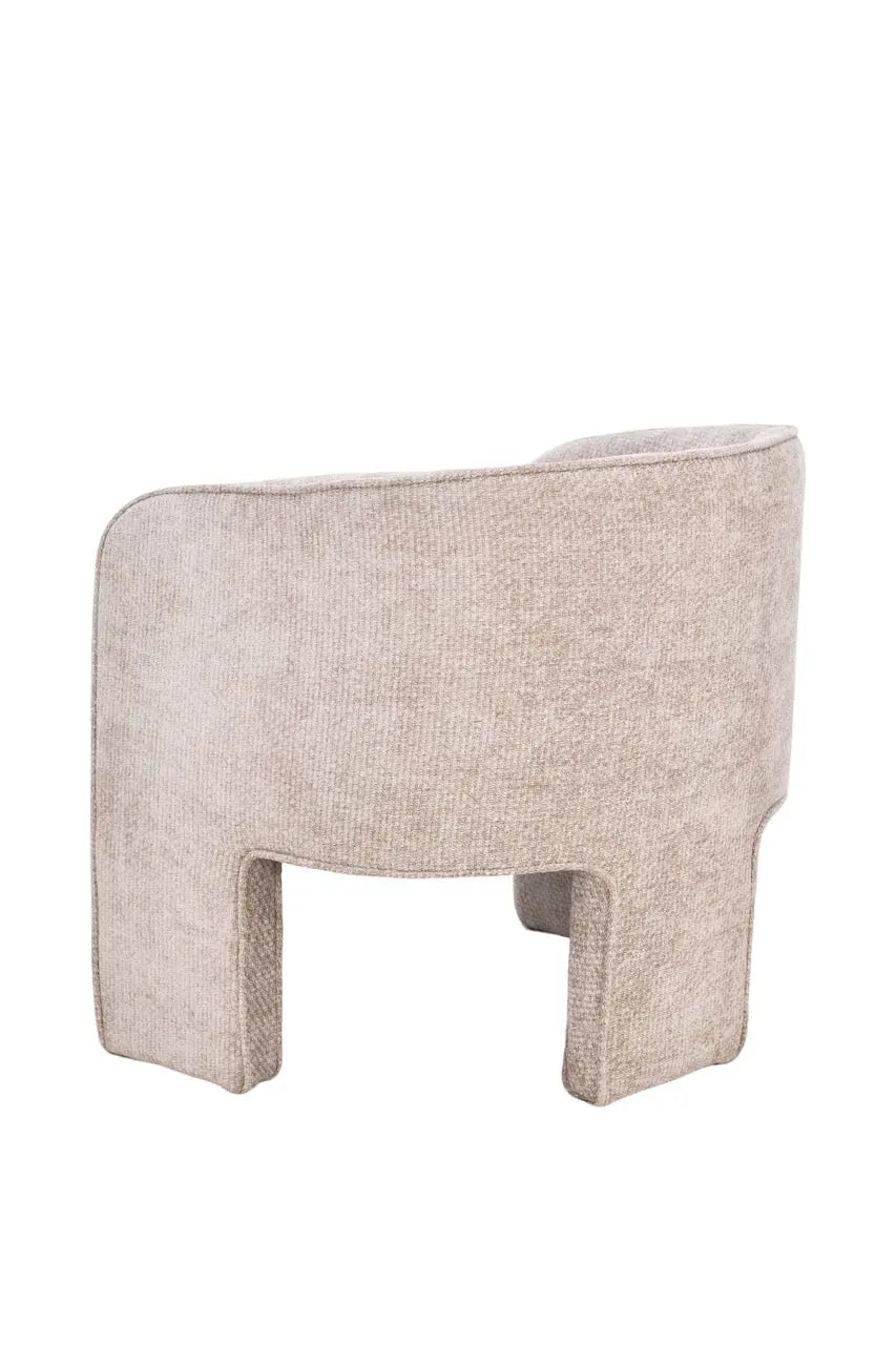 Fotoliu dumonde tapitat Bej modern Sergio 65x78cm ULK