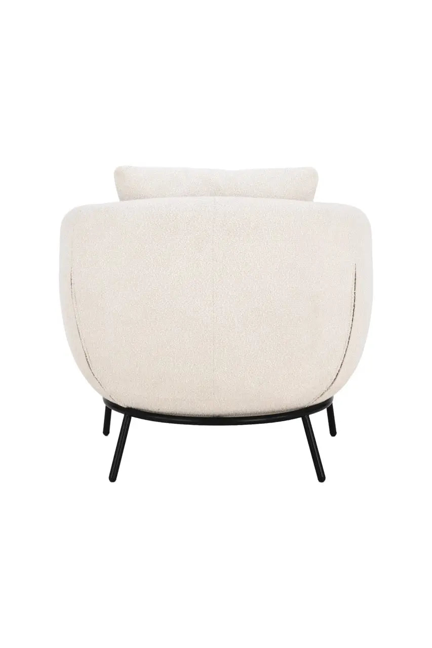 Fotoliu dumonde tapitat Gri modern Mateo 77x83cm ULK