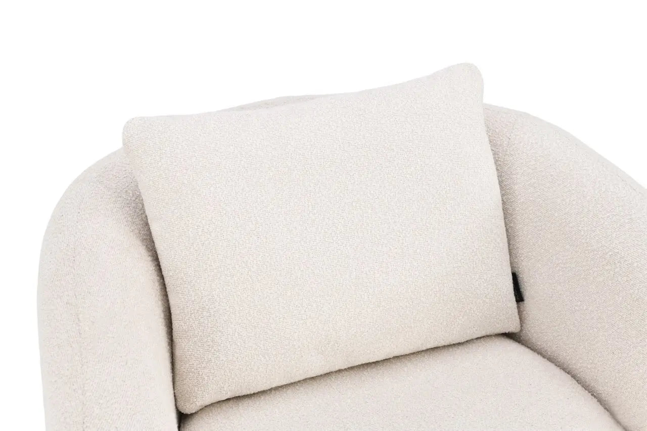 Fotoliu dumonde tapitat Gri modern Mateo 77x83cm ULK