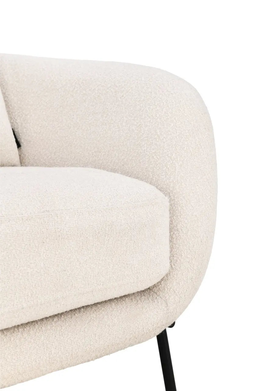 Fotoliu dumonde tapitat Gri modern Mateo 77x83cm ULK