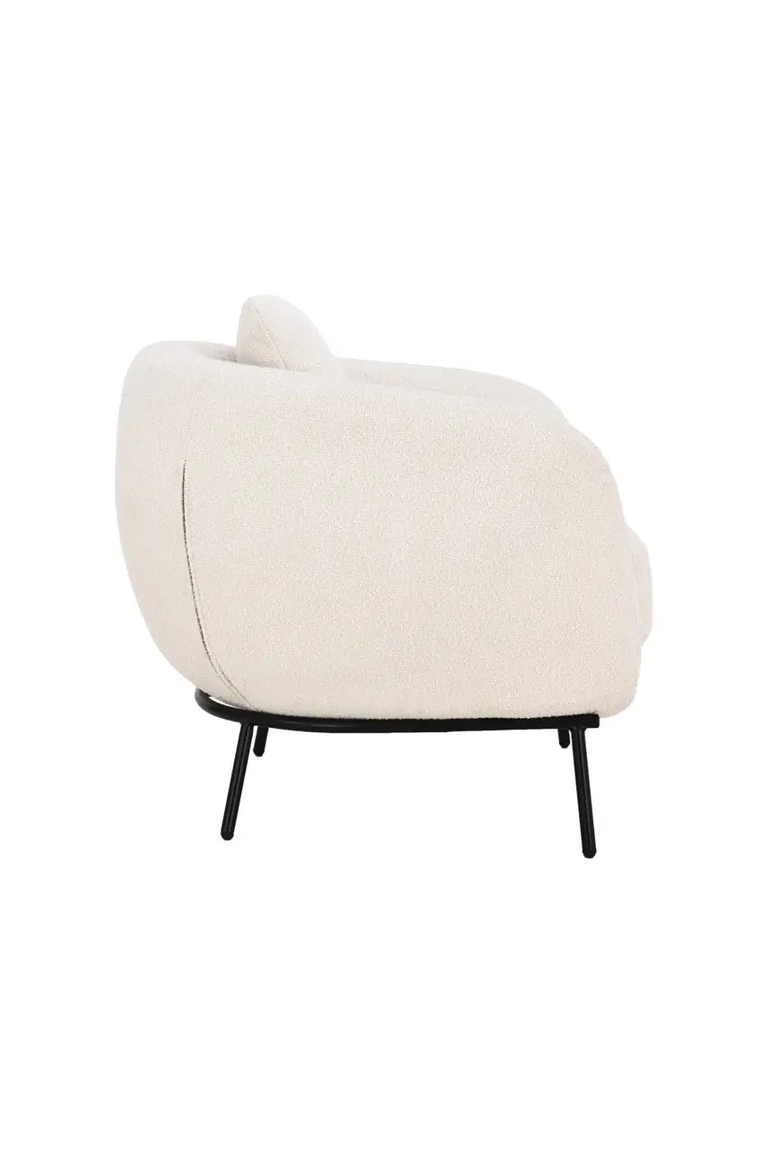 Fotoliu dumonde tapitat Gri modern Mateo 77x83cm ULK