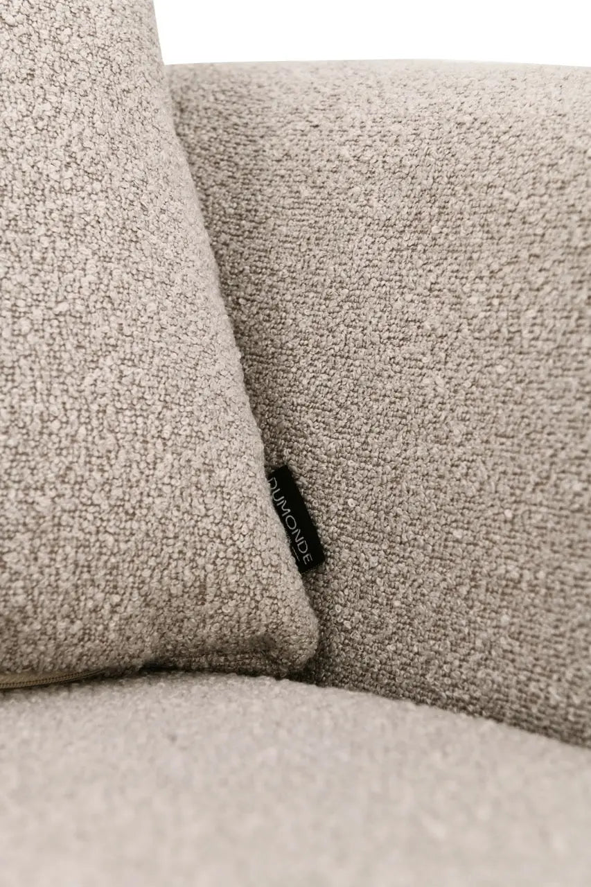 Fotoliu dumonde tapitat Bej modern Mateo 77x83cm ULK