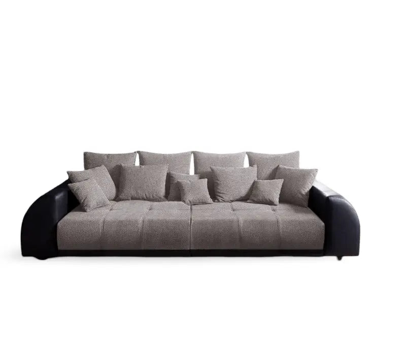 Canapea extensibilă dumonde cu 2 lăzi de depozitare si sezut confortabil din spuma HR, Verona Dark Grey 310x100 cm