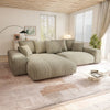 Colțar dumonde fix cu șezut confortabil din spumă High-Density, Luma Small Tilia bej 239x140 cm