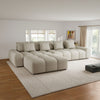 Colțar dumonde fix cu șezut confortabil din spumă High-Density, Albane bej 306x180 cm