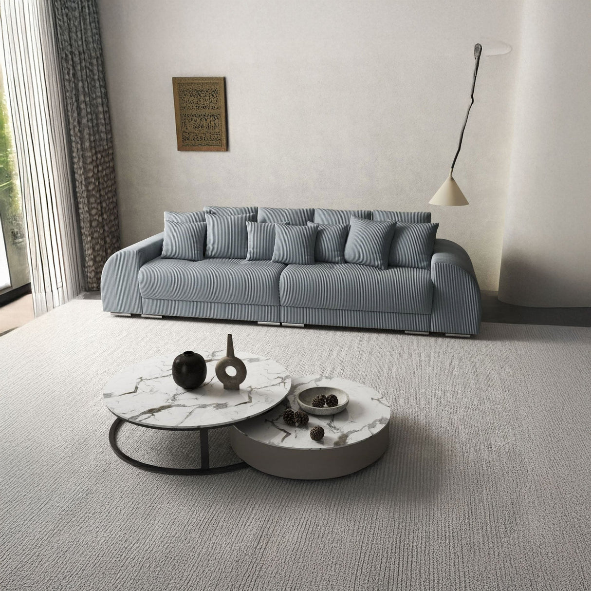 Canapea extensibilă dumonde cu 2 lăzi de depozitare si sezut confortabil din spuma HR, Verona Zoom 310x100 cm Fabrica
