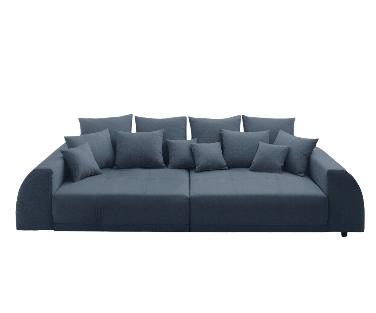 Canapea extensibilă dumonde cu 2 lăzi de depozitare si sezut confortabil din spuma HR, Big Sofa Verona Blue 310x100 cm