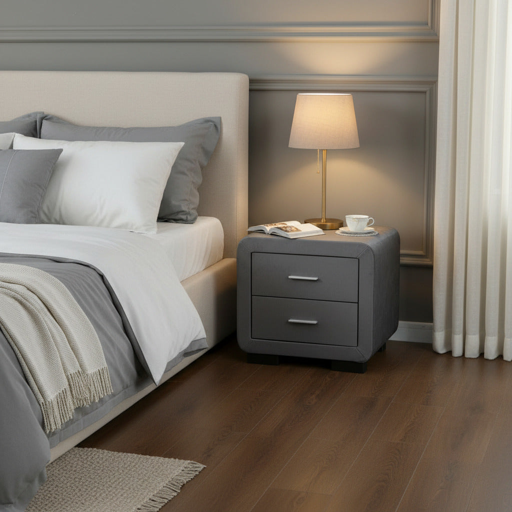 Noptiera dumonde tapitata gri inchis Velvet